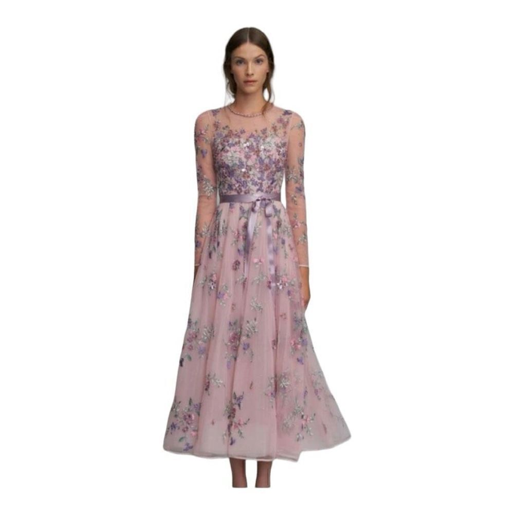 Jenny Packham Effie Floral Embroidered Dress Size 4 (uk 8)
